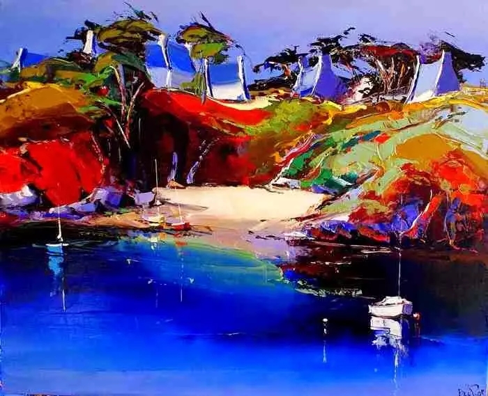 一组蓝色调的风景,浓烈的色彩... 一组蓝色调的风景,浓烈的色彩...